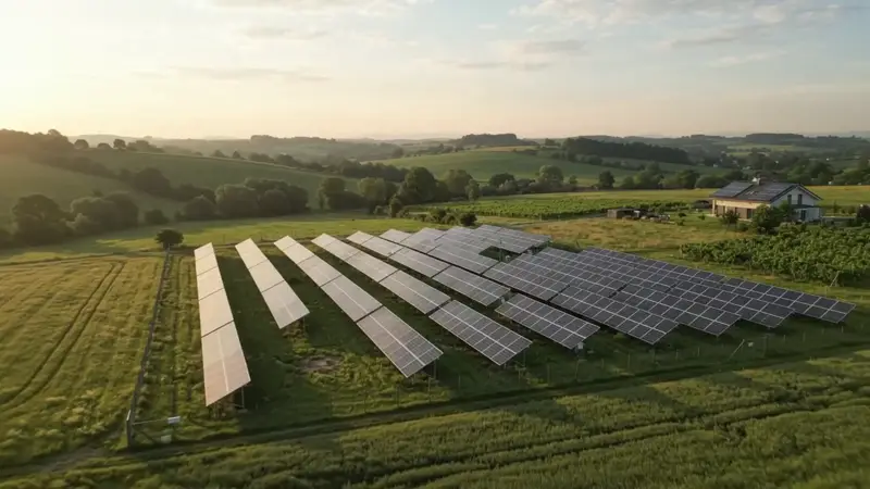 Pannelli fotovoltaici al sole